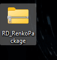 Import confirmation dialog for the RD Renko add-on package